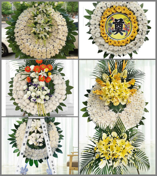 山西晋中昔阳县西寨乡直峪寺村花圈速递